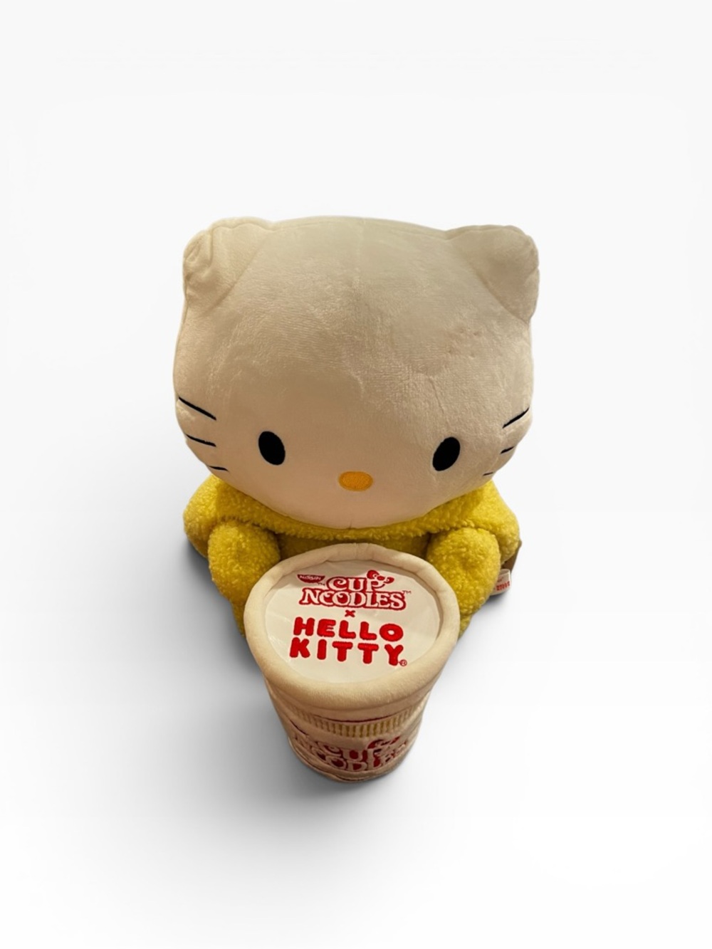 Kidrobot Sanrio Hello Kitty Shrimp Tempura Cup Noodles 13” Plush nissin nwt new - Picture 9 of 10